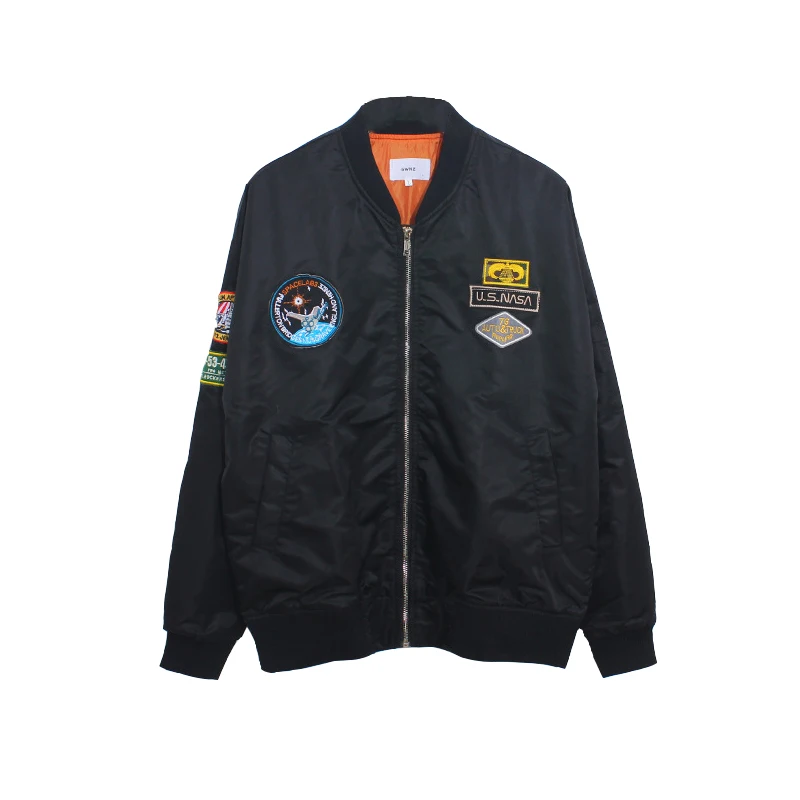 

aerospace Embroidery Bomber Jacket Women Harajuku Letter rocket Pilot Jacket Coat Casual Printing Basic Baseball Jackets Outwear