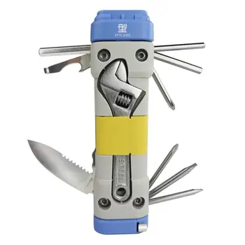 

Multi-use Portable Combination Tool with Scissors Screwdrivers Wrench Torch