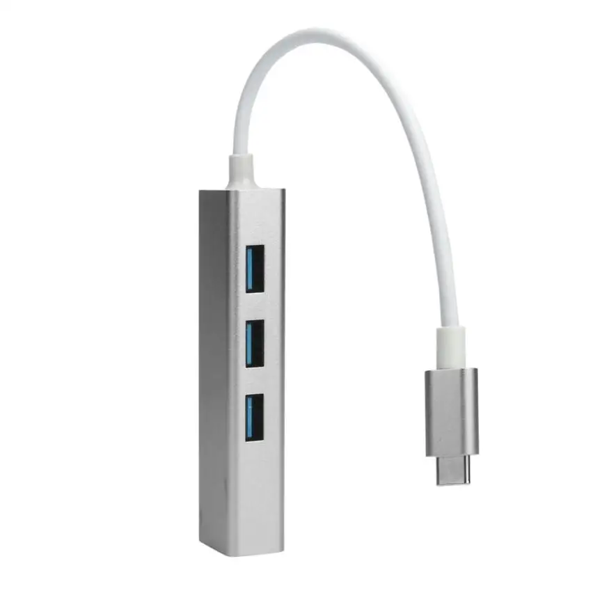 Высокое качество Новый USB 3 1 Тип C к концентратору порта и RJ45 Gigabit Ethernet адаптер 0 ПК