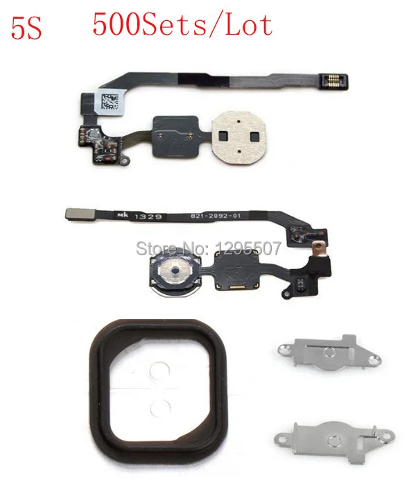 (5S513500DHL)(500Sets/Lot by DHL)100% Top Quality Guarantee for iPhone 5S Flex Cable&ampRubber Gasket&ampMetal Bracket | Мобильные
