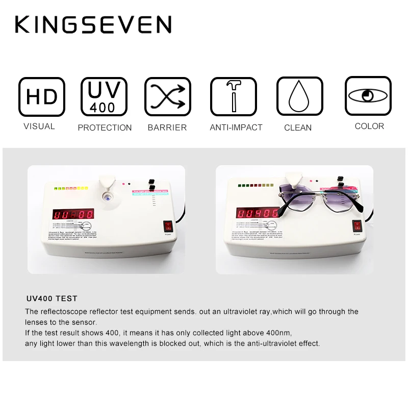 KINGSEVEN, дизайнерские, без оправы, модные, кошачий глаз, солнцезащитные очки для женщин, градиентные, для вождения, UV400, солнцезащитные очки, прозрачные, винтажные, очки Oculos N801