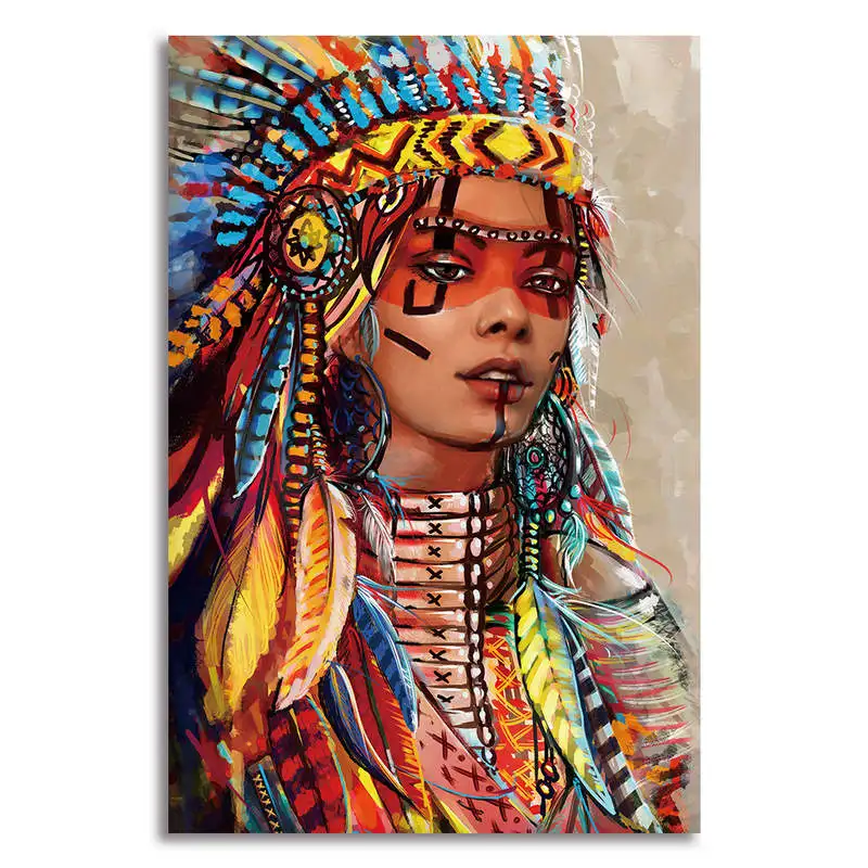 1 Panel Canvas Wall Art Prints, Giclee Canvas Prints, Native American