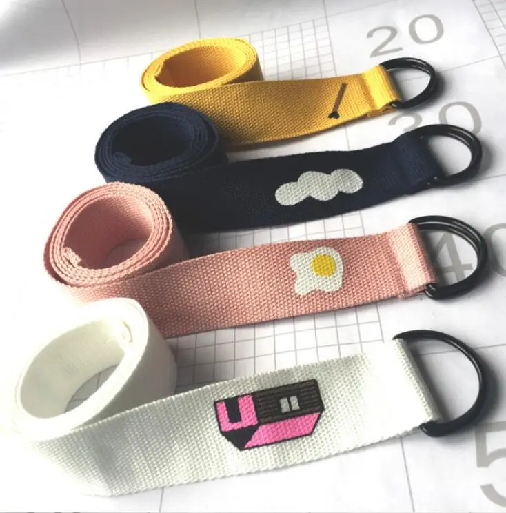Harajuku Funny Cartoon Candy Color Men and Women Beltsin Men's Belts