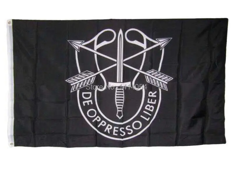 

U.S. Army Special Forces De Oppresso Liber flag 3X5FT Banner 100D Polyester grommets custom flag,free shipping