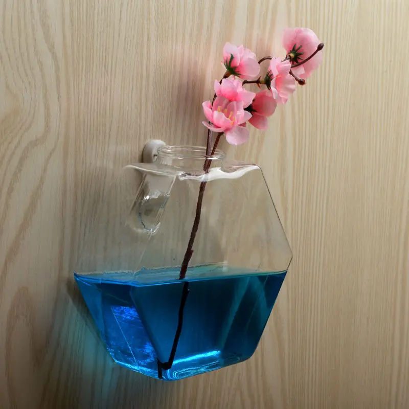 Подвесное растение Цветочная стеклянная ваза Террариум настенный аквариум для
