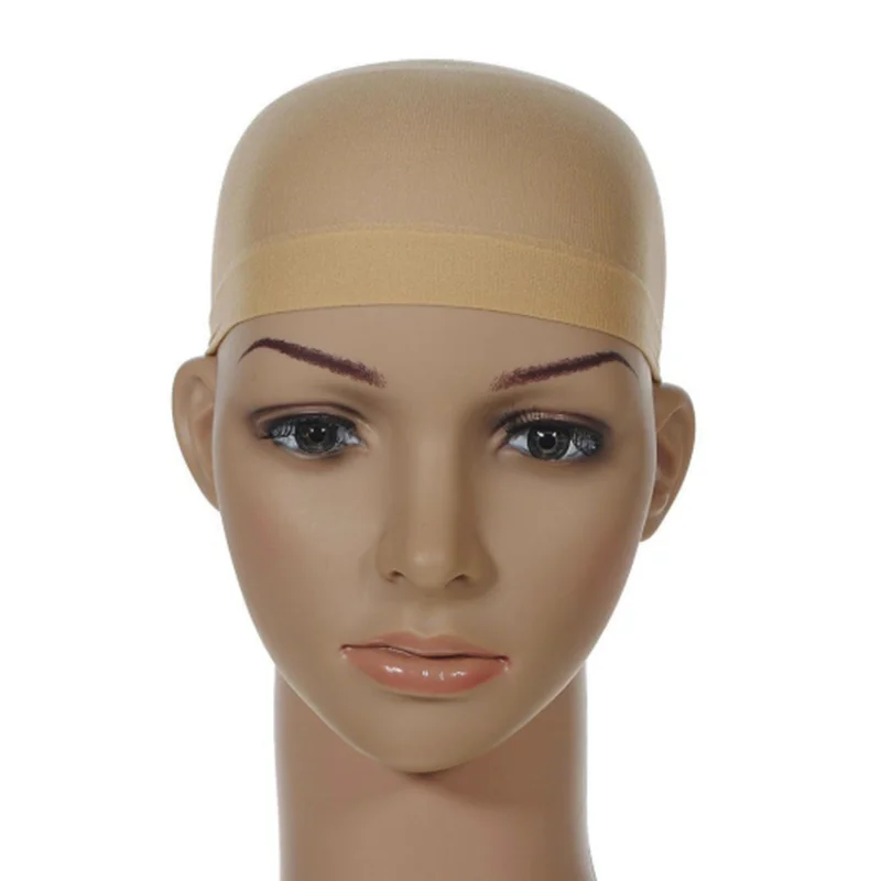 

2Pcs Hair Mesh Wig Cap Hair Nets Wig Liner Hairnet Snood Glueless Dome Wig Cap Stretchable Unisex Elastic Hair Net Wig Caps
