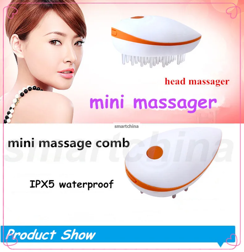 Electric Scalp Massage Comb Promote Blood Circulation Brush Head