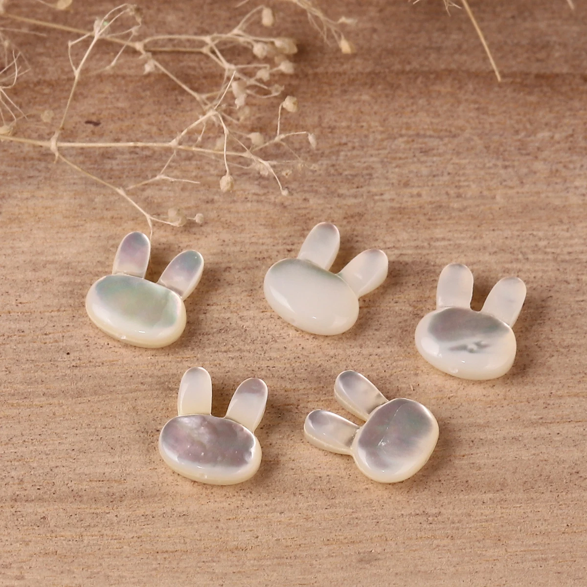 

Natural Shell Loose Beads Rabbit Animal White AB Color About 12mm( 4/8") x 10mm( 3/8"), Hole:Approx 0.6mm, 1 Piece