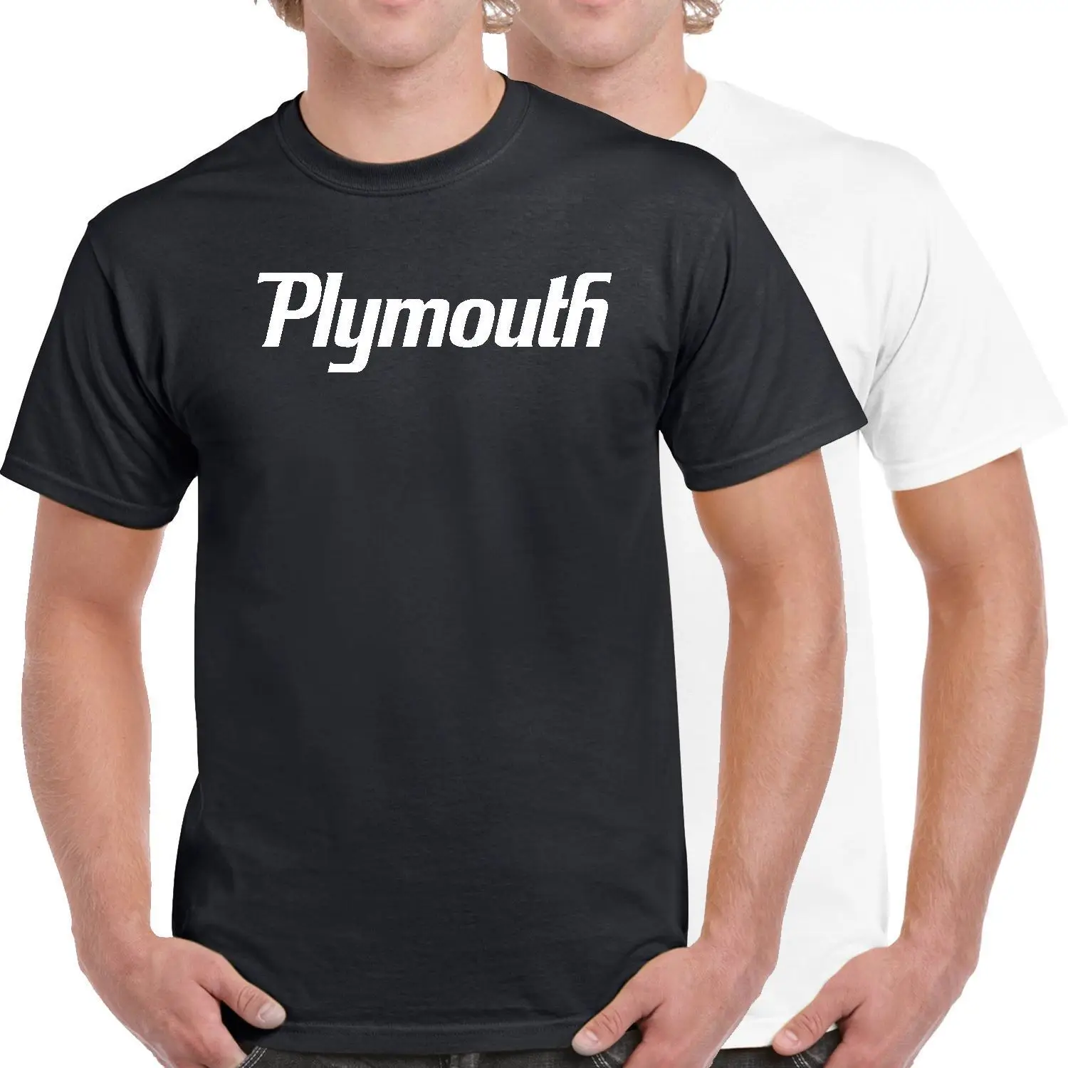 Plymouth Logo 100 Cotton T Shirt S 5XL Multiple Colours New T Shirts