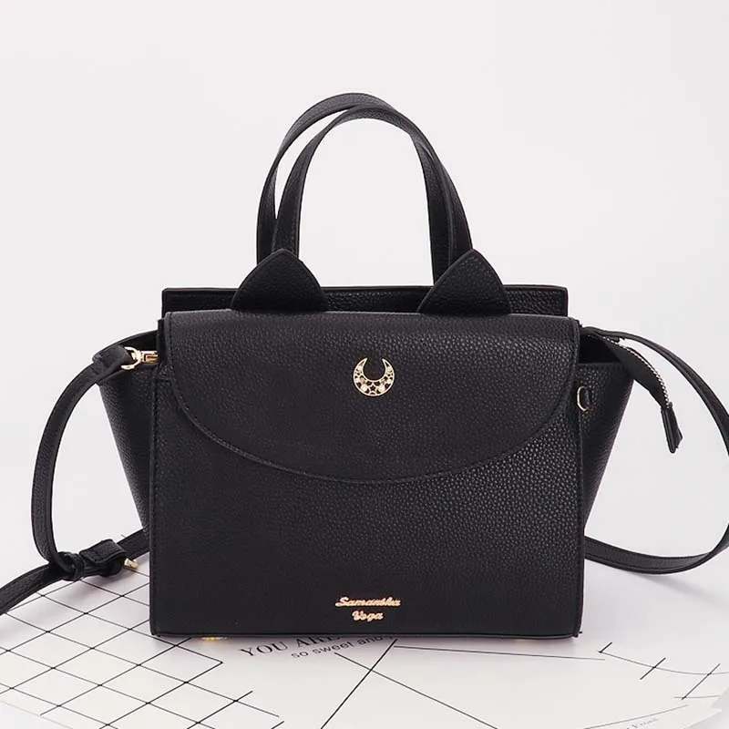 

Brand designer Handbag sailor moon bag women leather handbag cat ear tote shoulder bag ladies hand bags for women messenger bags
