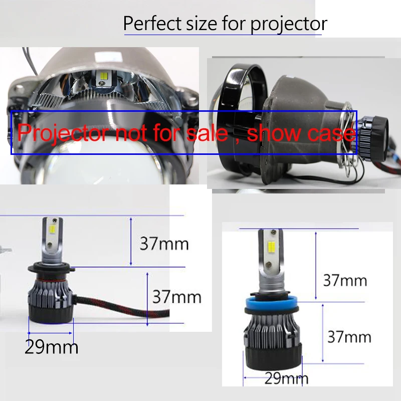YAMYFF Car Headlight LED H7 Mini Projector Lens LED Bulb H11 H8 with Perfect Cut Line 10000LM Headlamp Auto Fog Light Lamp 12V YAMYFF Car Headlight LED H7 Mini Projector Lens LED Bulb H11 H8 with Perfect Cut Line 10000LM Headlamp Auto Fog Light Lamp 12V