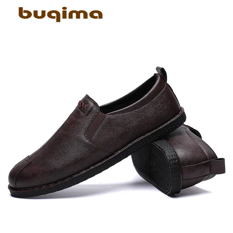 Buqima Hoge Kwaliteit mannen обувь для доски винтажная lederen schoenen mode platte ademende schoenen на шнуровке mannelijke schoenen