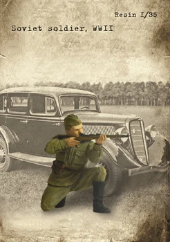 

1/35 soviet soldier NOT INCLUDE CAR toy Resin Model Miniature resin figure Unassembly Unpainted
