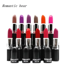 Brand New 12 Color Matte Bullet Head Lipstick Waterproof Long Lasting Makeup Tube Make Up Waterproof Liquid Lip Stick Cosmetic