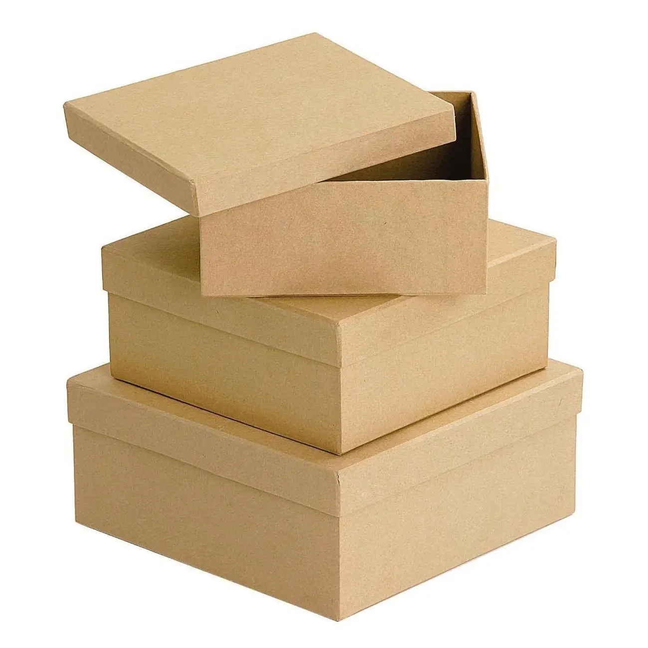 

3 boxes of cardboard square cardboard boxes square boxes