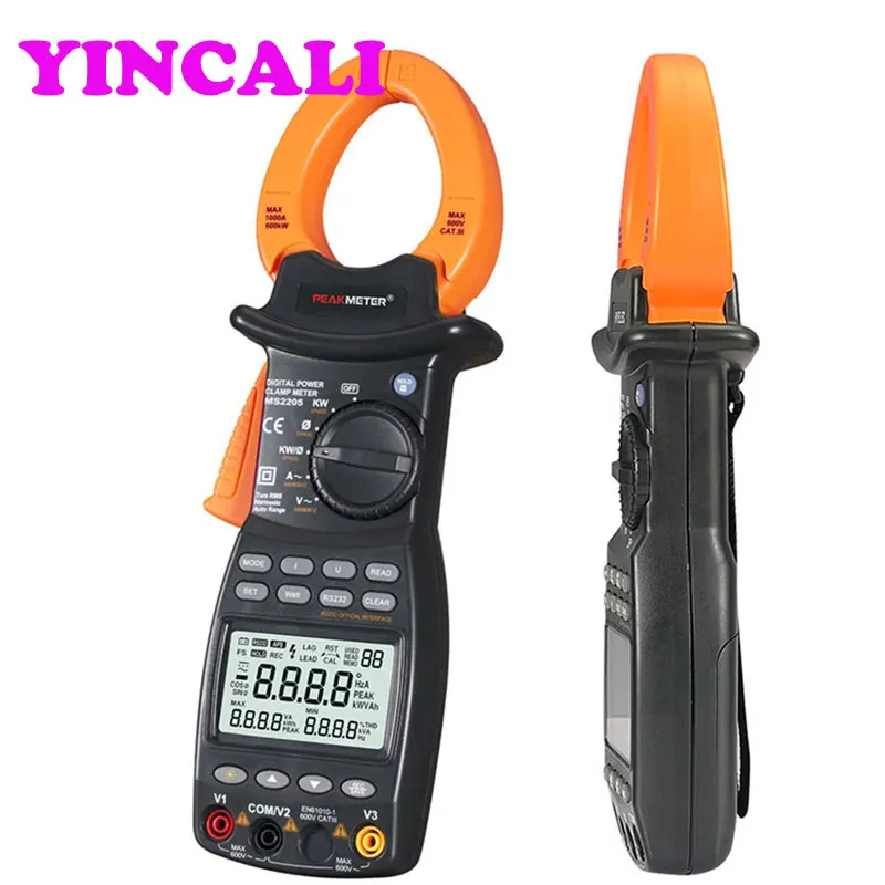 Multifunction 3 Phase Clamp Meter MS2205 Intelligent Harmonic Power