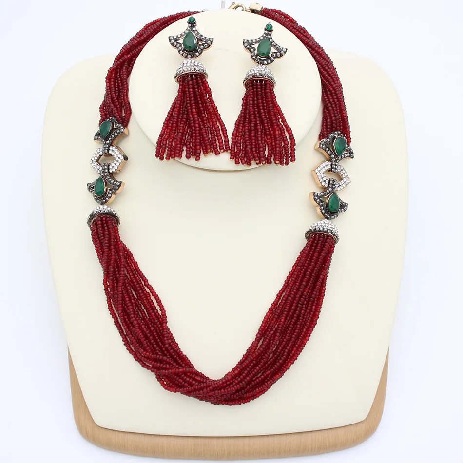 Женское Ожерелье из эпоксидной смолы в турецком стиле|bridal jewelry|india bridal jewelryjewelry sets |