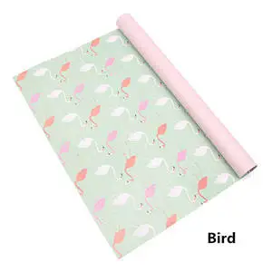 bird 10 шт./компл. 50*72 см тропический стиль оберточная бумага Цветы Букет упаковочная крафт-бумага в полоску дизайн ручной работы подарочная бумага - Цвет: bird