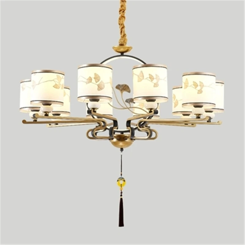 

Chinese Retro LED Chandelier Living Room Lighting Chandelier Bedroom Restaurant Decoration Lantern Hanging Lamp Kitchen Fixtures