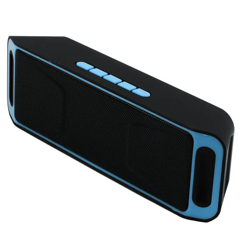 Мини беспроводной Bluetooth динамик USB FM Радио стерео Супер Бас mp3-плеер - Цвет: Blue