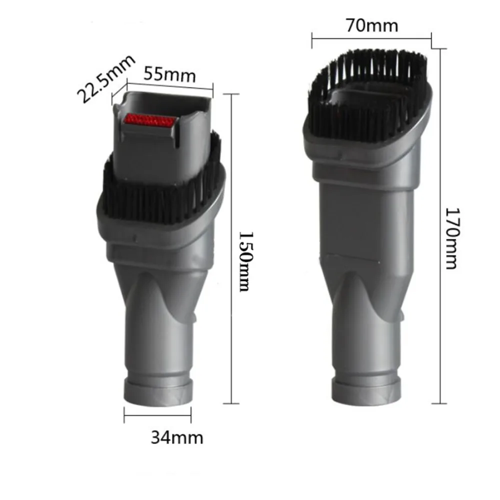 Коннектор переходник конвертер Жесткая Щетина мягкие макияжные кисти для теней кисти для Dyson V7 V8 шнур-Free пылесос 5 шт. оборудование для очистки
