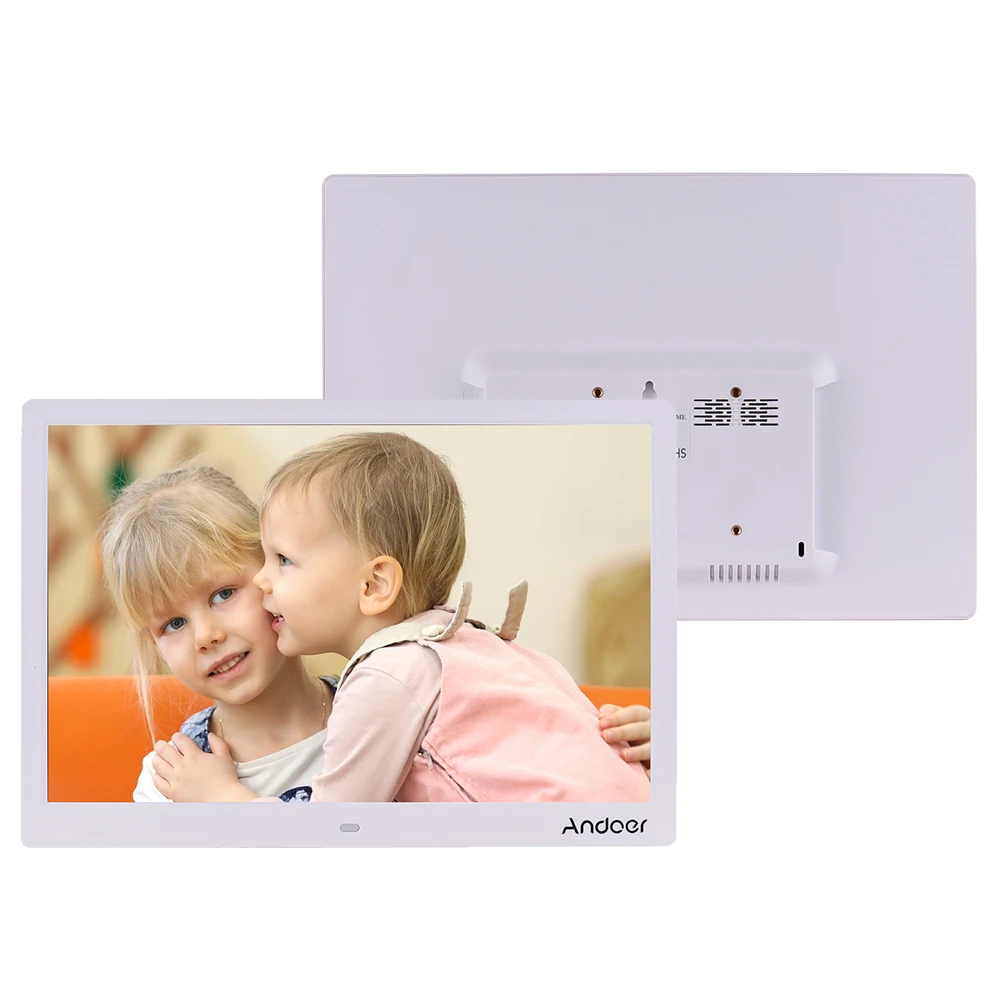 Andoer 15.4in 1280*800 разрешение светодиодный цифровая фоторамка фотоальбом 1080P HD воспроизведение видео с пультом дистанционного управления