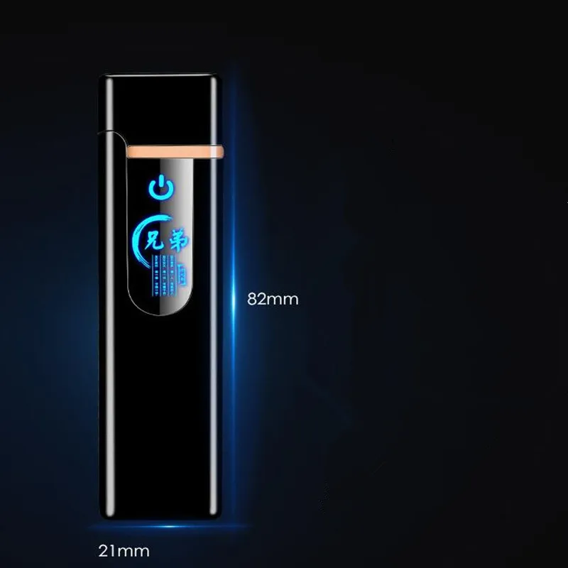 USB зарядка Прикуриватель ветрозащитный негорящий бездымный электронная сигара зажигалки сенсорный датчик переключатель Зажигалка для курения