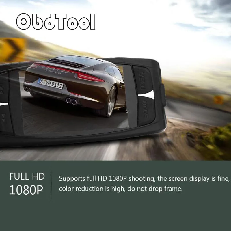 

OBDTOOL Car DVR G1WH 2.7 Inch LCD 1080P Full HD Video Camera 140 Degree Wide Angle