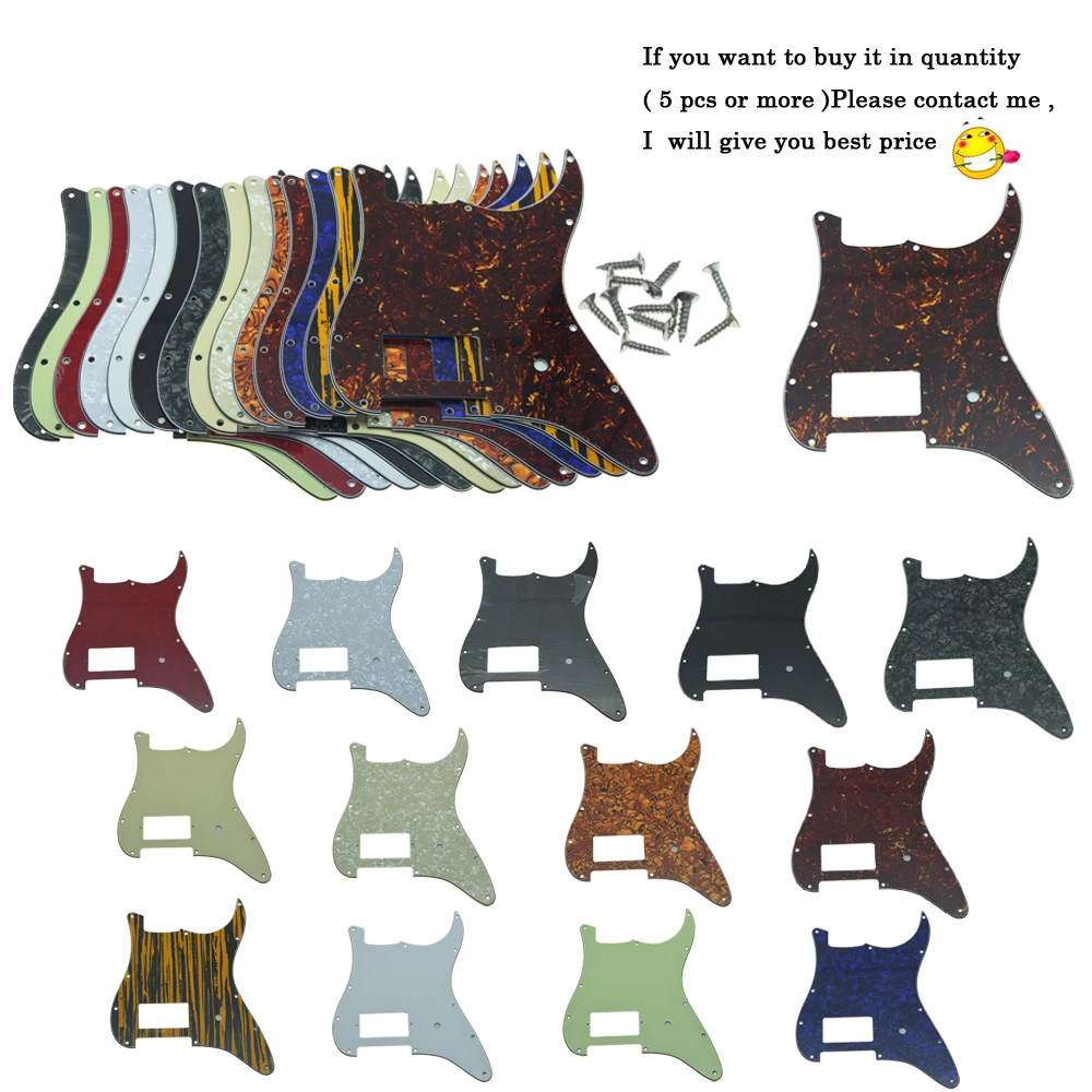 Dopro St Strat One Humbucker Guitar Pickguard Scratch Plate Adatto Per Fender Delonge Per Stratocaster Vari Colori