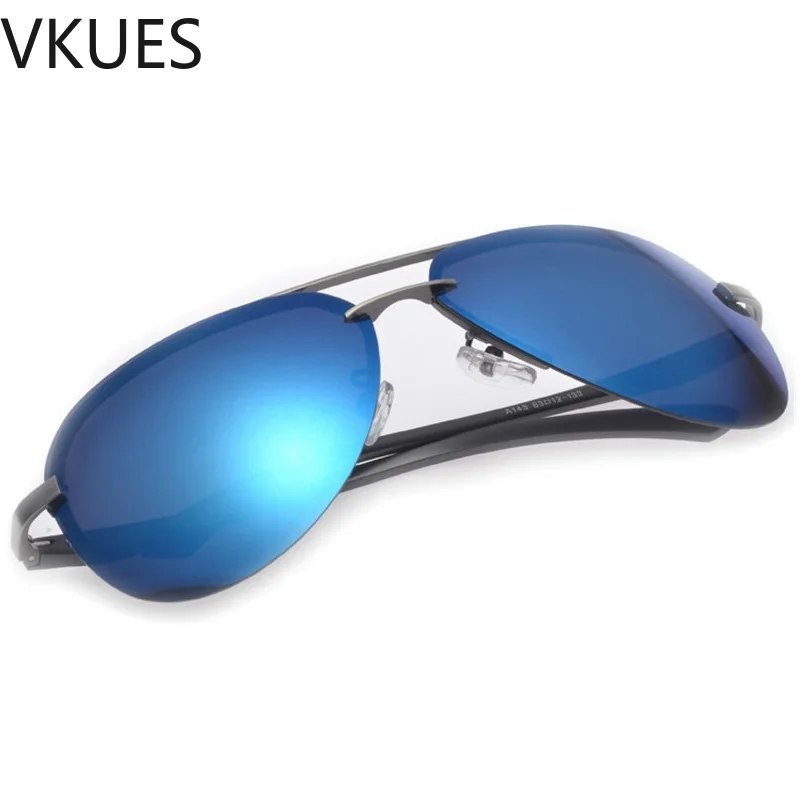 

VKUES Polarized Pilot Sunglasses Men Women Coated Reinforced Lens Metal Frame Vintage Sun Glasses Fashion Driving Glasses