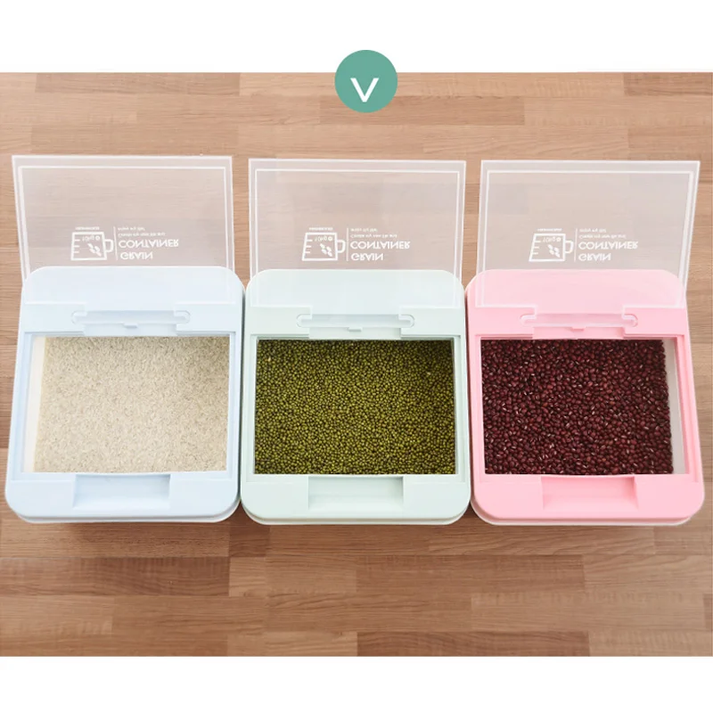 20/30/50 Catty Grain Rice Home Kitchen Clear Cover Storage Box Holder Organizer Case Flour Cereal Snacks Seal Container Boxes