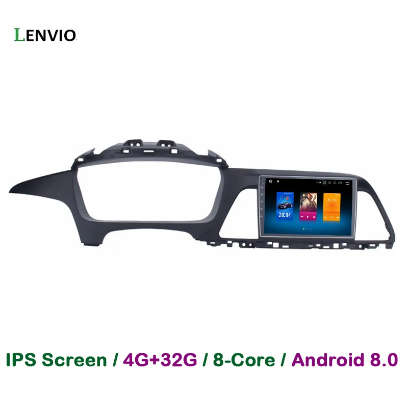 Lenvio 4G RAM 32G ROM Восьмиядерный Android 8 0 Автомобильный DVD плеер для Hyundai Sonata 2015 2016 радио GPS