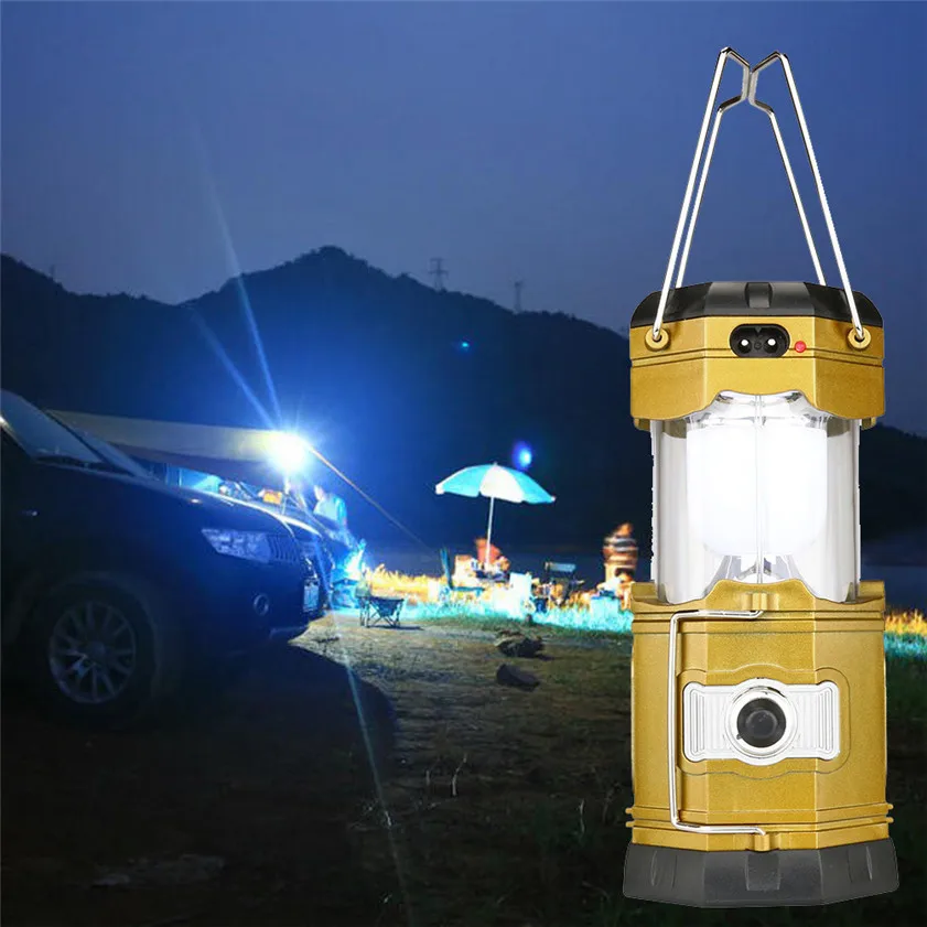 High Quality 2 In 1 Camping Ceiling Fan Light Hanging Tent Lamp Lantern