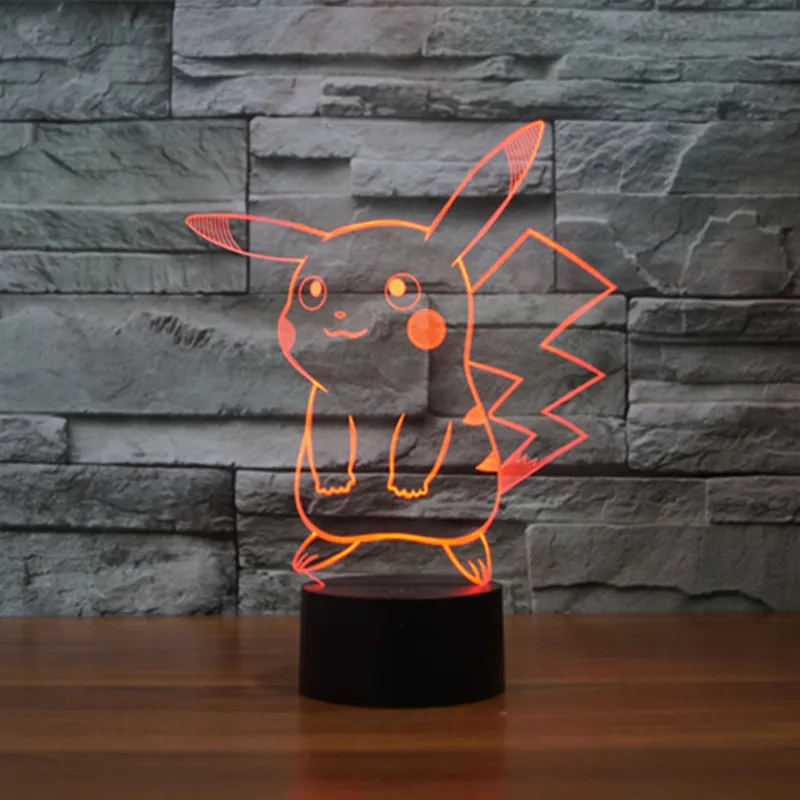 Luzes da Noite pikachu 3d luz da noite Night Light : Night Lamp