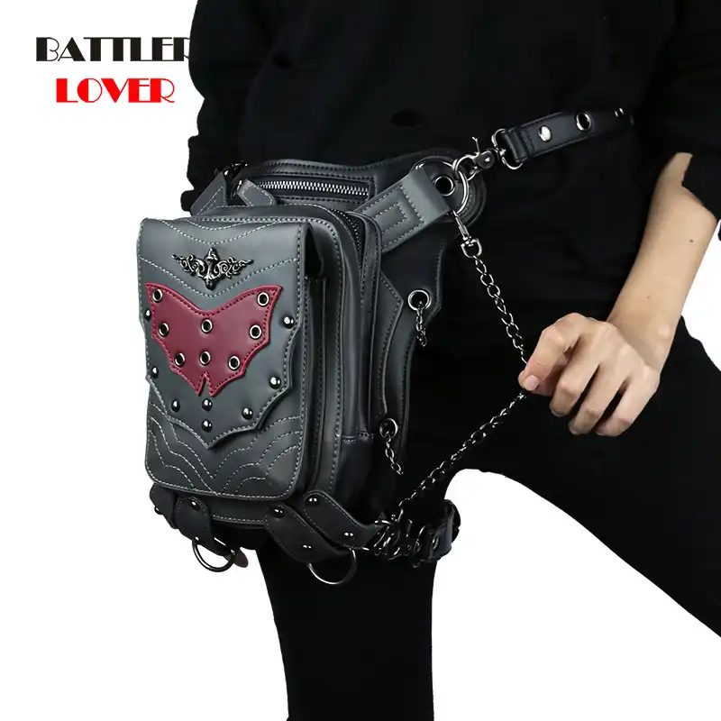 steampunk leg holster bag