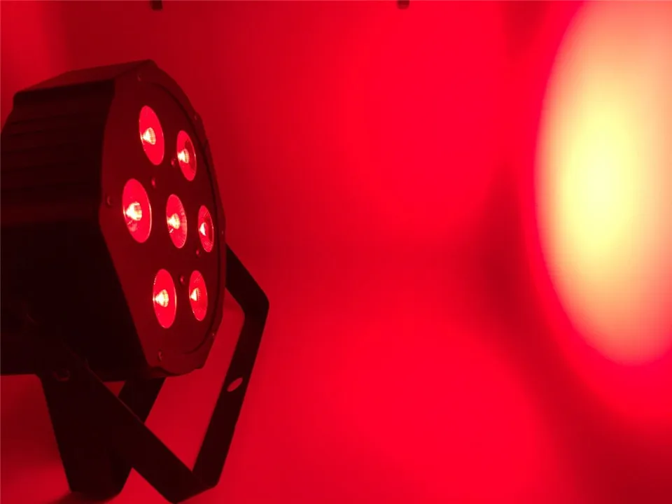 Плосветильник светодиодный 4 в 1 прожектор с CREE RGBW 7x12 Вт 4/8 каналов|light dmx|stage lightled dj |