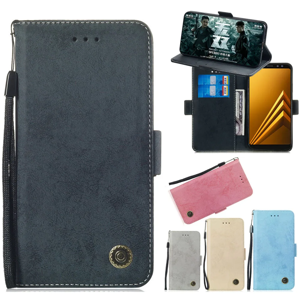 

A750 For Samsung A7 2018 Case Genuine Leather Wallet Case For Samsung Galaxy A7 2018 Case A 7 7A Flip Soft TPU Back Cover Stand