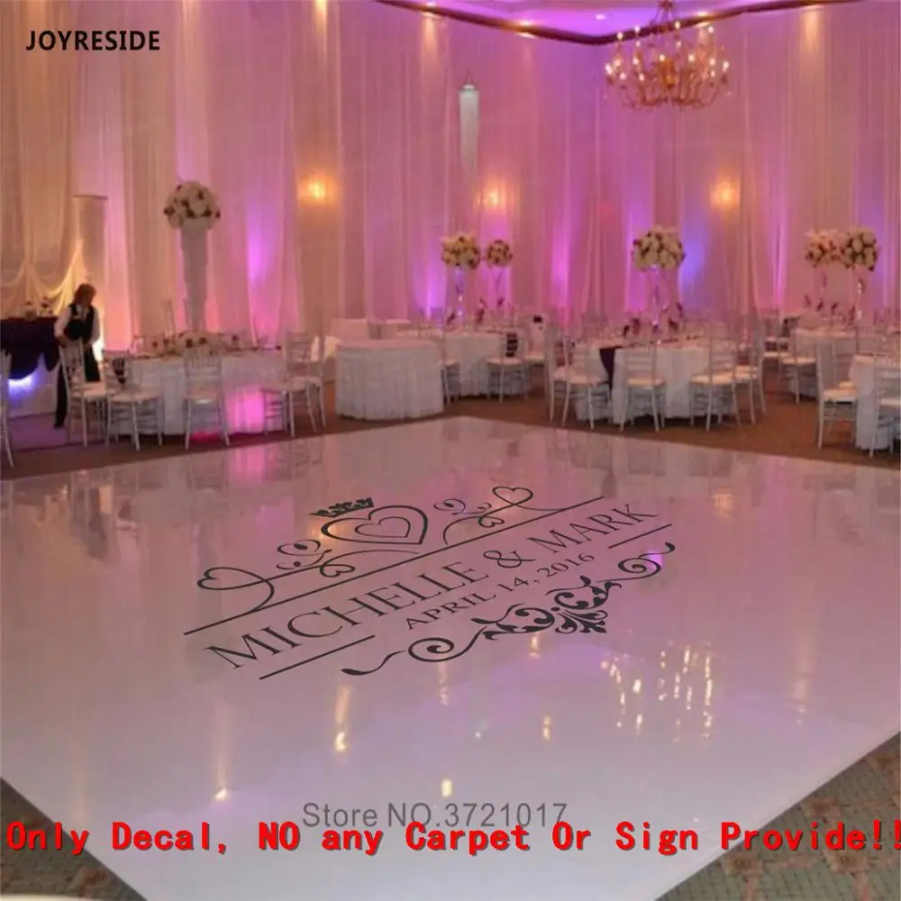 JOYRESIDE Dancie Party Floor Decal Wedding Party Decals Sticker