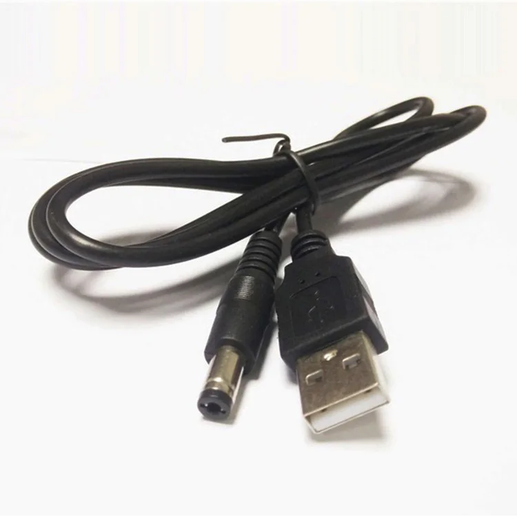 Factory Price! 1m 3A/2464/22AWG Copper Cord USB Type A Connector to DC5.5x2.1 Plug Power Cable for Phone Adapter Massage Pad | Автомобили