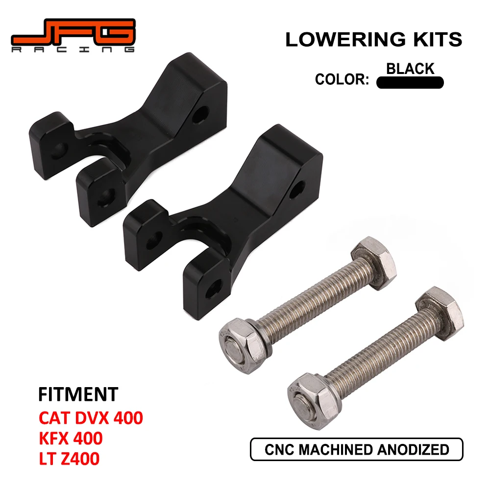 JFG RACING CNC Aluminum ATV Front Lowering Kit For ARCTIC CAT DVX 400 Kawasaki KFX 400 LT Z400 