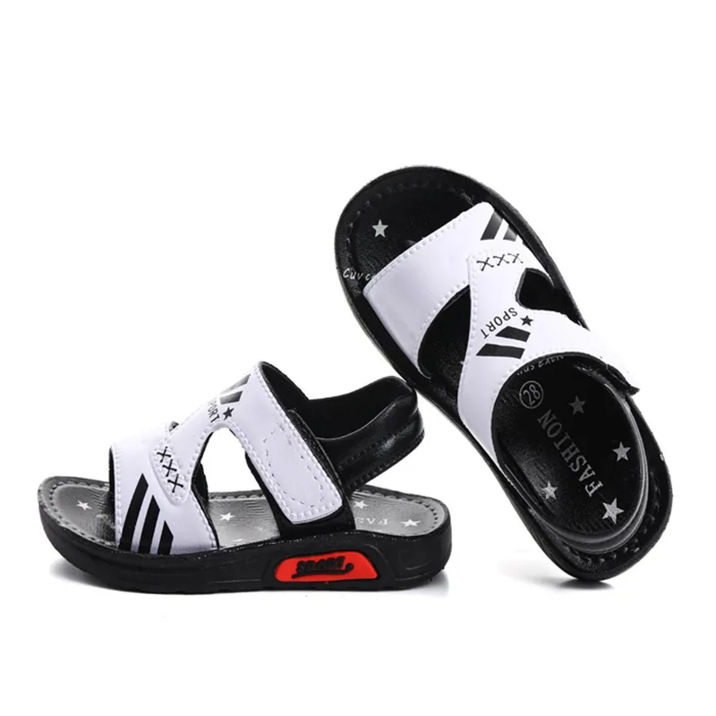 

New 2019 Big Boys Flat Beach Sandals Kids Summer Shoes fashion Children shoes Non- Slip Shoes Boys Student Sport Shoes