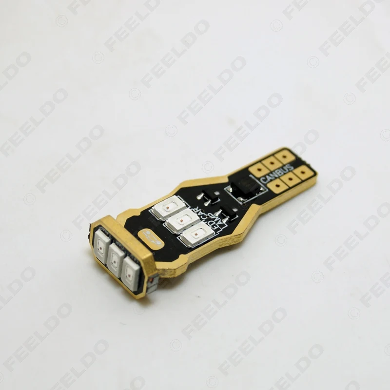 FEELDO 30 шт автомобильных 194/168/W5W Клин T15 9SMD 5730 CANBUS Error Free безэлектродная лампа дизайнерский светодиодный светильник # HQ2233