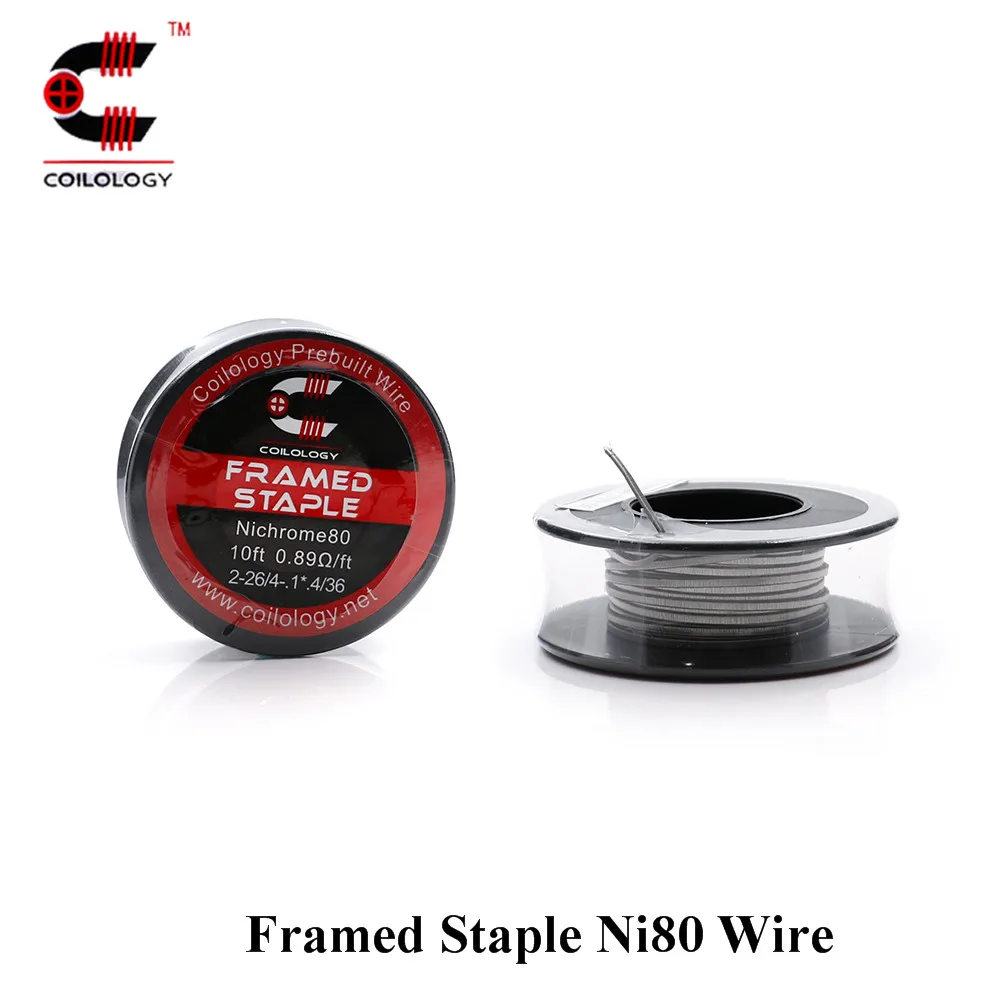 Coilology Framed Staple Ni80 High Density Wrap Wire for EGO Coils Pre made For font b