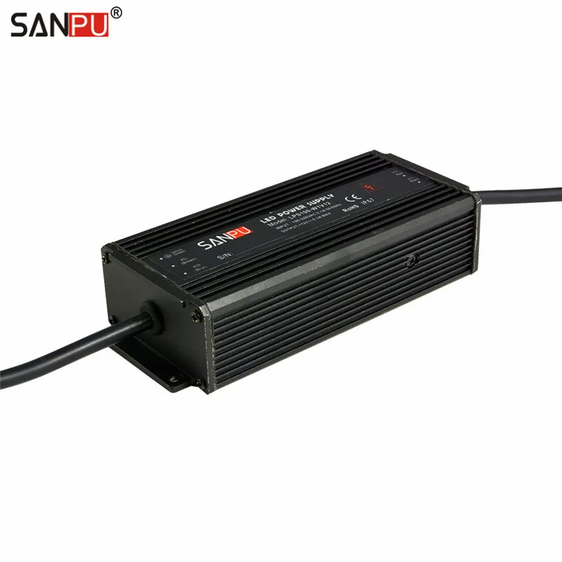 

SANPU SMPS 100W Waterproof LED Driver 12V Power Supply LEDs 220V 110V AC-DC 12Volt Transformer IP67 Aluminum for LED Strip 12VDC