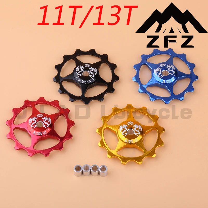 

MUQZI Rear Derailleur Pulley 11T Aluminum Alloy bicycle Rear Derailleur Guide Pulley Bearing