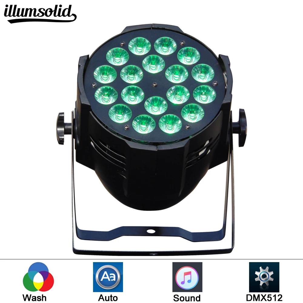 

High quality 18 led par stage light LED RGBW 8 DMX Dream colour Wide use for Club Dj show Home party Ballroom Bands