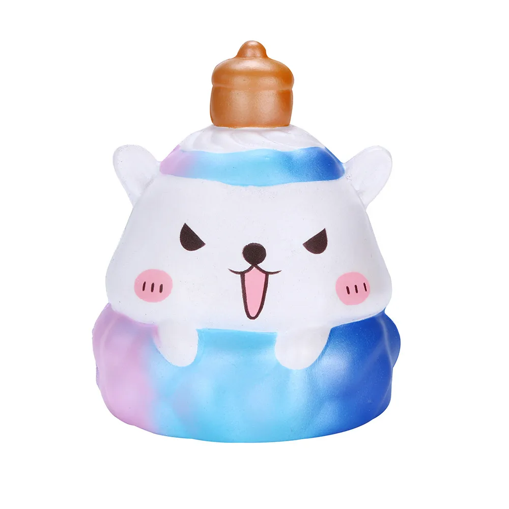 Squeeze Toy 12 см анималы мягкое Pinecone медведь крем ароматизированный медленно поднимающийся снятие стресса Антистресс Сквош игрушка Ленивец