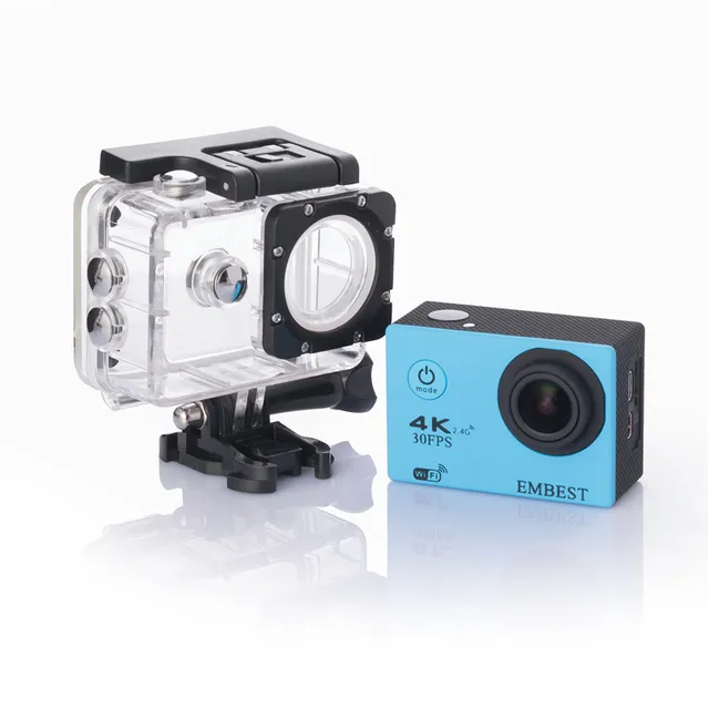 EMBEST 4K WIFI Remote 16MP Sports Action Camera Helmet Camcorder Ultra HD 170D Waterproof 30M Extreme Sport Cam For RC Aircraft