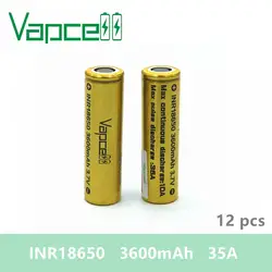 4 шт. VAPCELL INR18650 3600 мАч 3,7 в перезаряжаемый высокий литиевый блок питания Непрерывный 35A vs keeppower дым E-CIG аккумулятор IMR