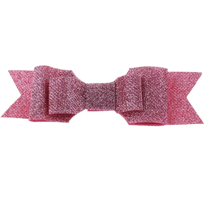 1 шт. модные " корсажная лента заколки детские банты для волос с блестками Стразы шпильки заколки для девочек аксессуары для волос - Цвет: pink